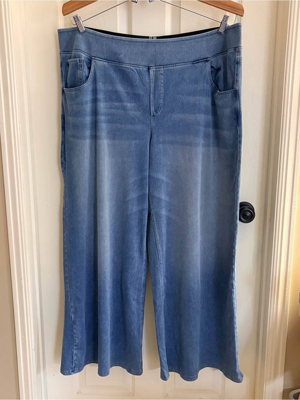 NWOT Halara Flex™ High Waisted Pockets Baggy Wide Leg Washed Casual Jeans - 3X